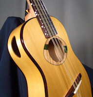 all yellow cedar flattop mandolin